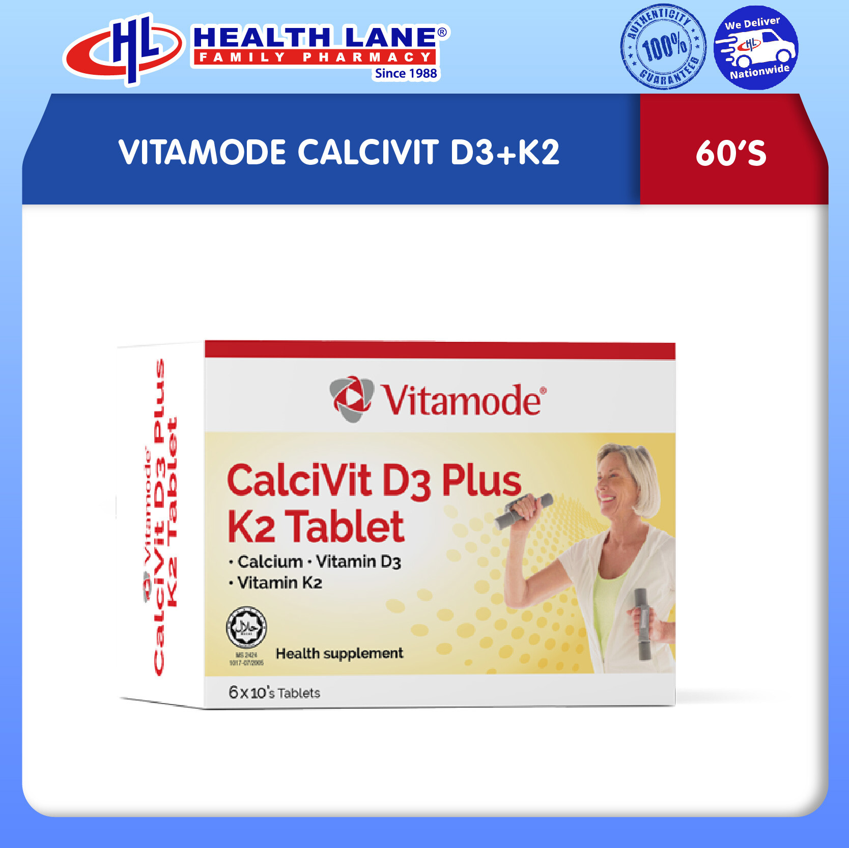 VITAMODE CALCIVIT D3+K2 60'S